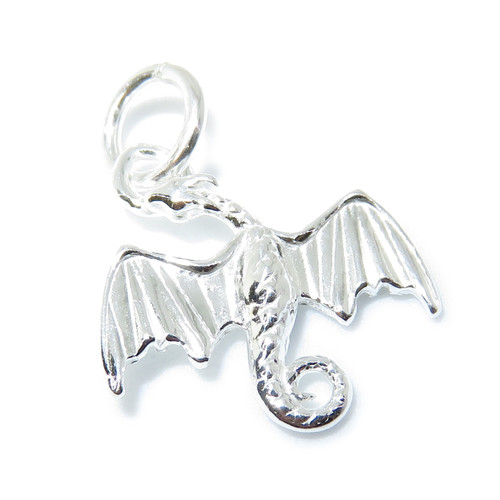 Dragon sterling silver charm .925 x 1 Dragons & Flying Beasts charms