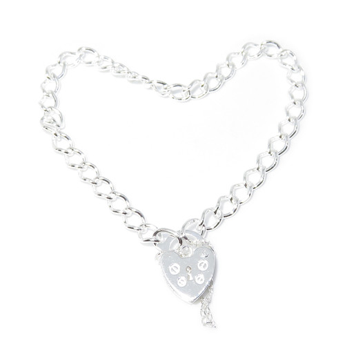 7.5inch ladys sterling silver charm bracelet .925 lady charms bracelets A1