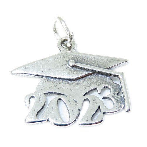 Graduation Mortarboard 2023 sterling silver charm .925 Graduate charms