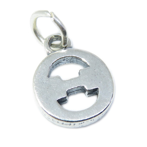 Theta Greek Alphabet sterling silver charm .925 x 1 letters charms
