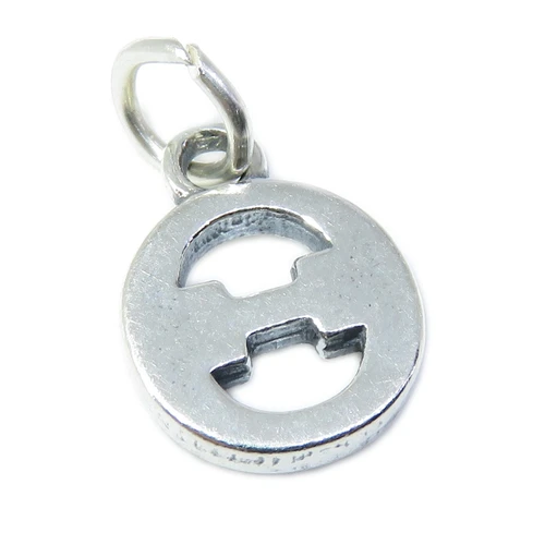 Theta Greek Alphabet sterling silver charm .925 letters charms
