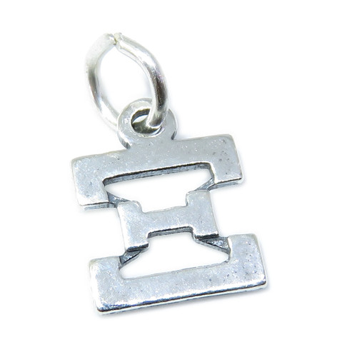 Xi Greek Alphabet sterling silver charm .925 x 1 Symbols XI charms A