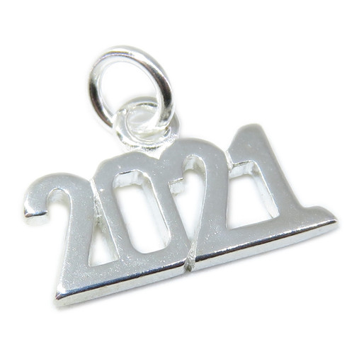 2021 year sterling silver charm .925 x 1 Years Graduation Anniversary