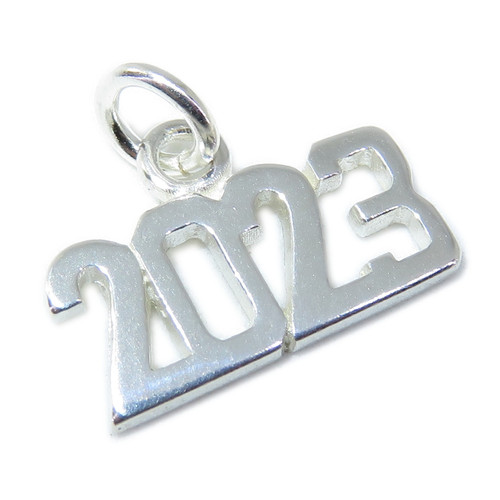 2023 year sterling silver charm .925 Years Anniversary Graduation