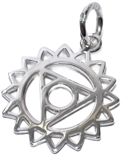 Throat Chakra sterling silver charm or pendant .925 Chakras and meaning charms