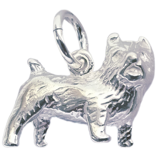 Cairn terrier dog sterling silver charm .925 Cairns Terriers Dogs charms