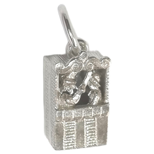 Punch and Judy show sterling silver movable charm .925