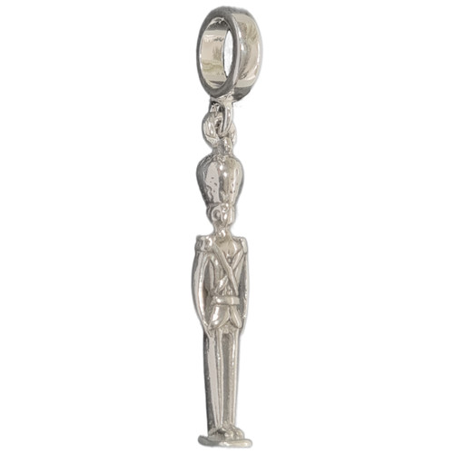 Sterling silver toy soldier bead charm .925 Nutcracker Christmas Gift