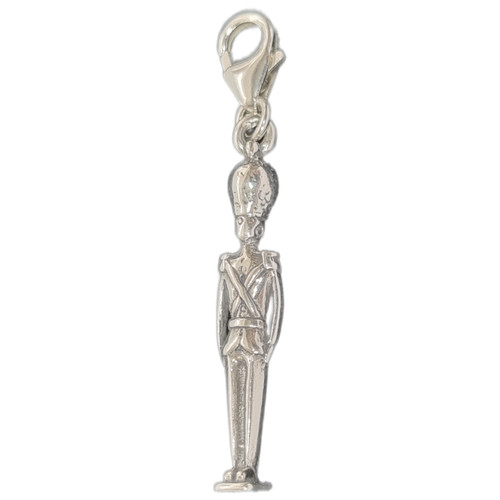 Toy soldier sterling silver clip charm .925 Nutcracker charms