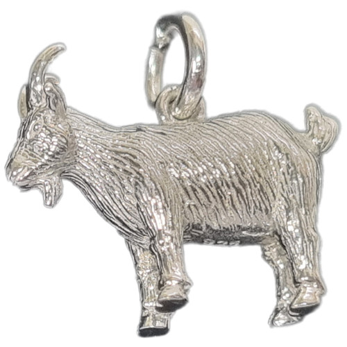Goat sterling silver charm .925 Goats charms