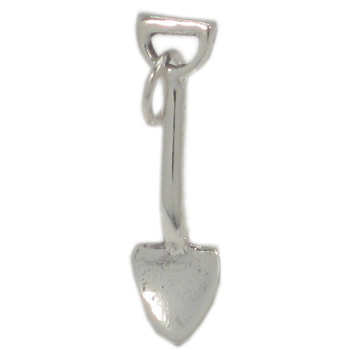 Spade sterling silver charm .925 x 1 Shovels Shovel Spades charms
