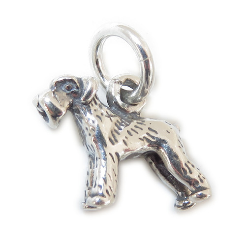 Schnauzer sterling silver dog charm .925 x 1 Schnauzers dogs charms