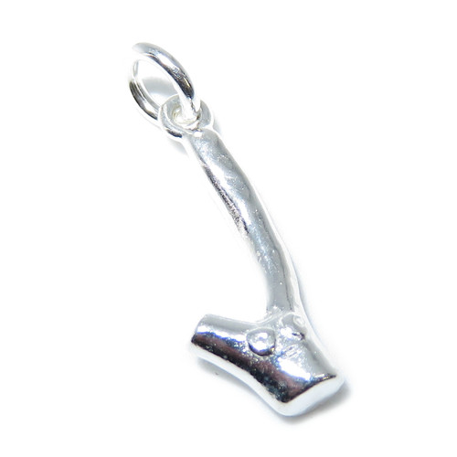 Shillelagh stick sterling silver charm .925 Irish Good Luck charms