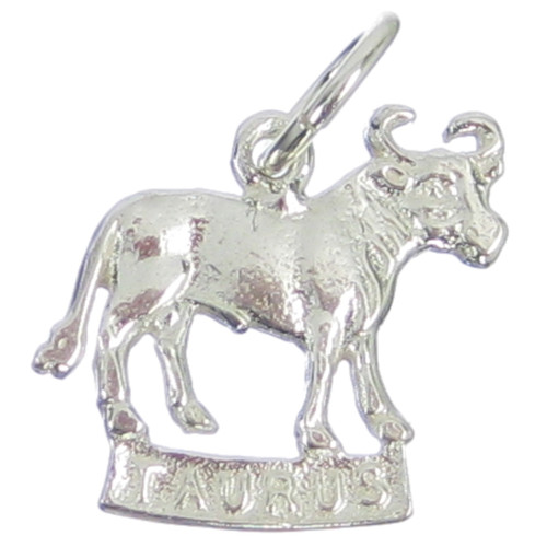 Taurus Zodiac Bull sterling silver charm .925 Zodiacs Bulls charms