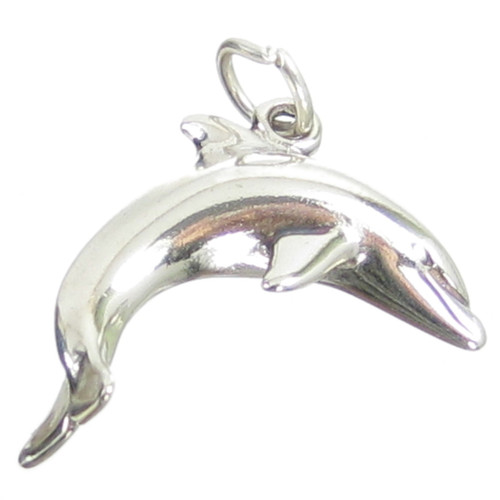 Dolphin sterling silver charm .925 x 1 Dolphins charms
