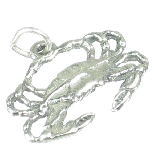 Crab sterling silver charm .925 Sea Crabs Shellfish Cancer charms