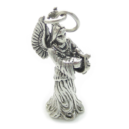 Angel sterling silver charm .925 x 1 Angels Holy Protection charms