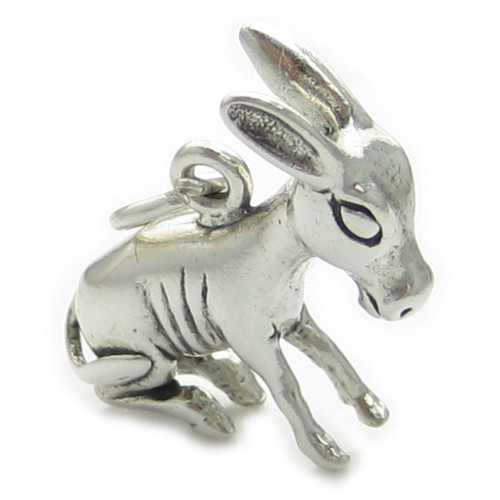 Donkey Mule sterling silver charm .925 x 1 Donkies and Mules charms