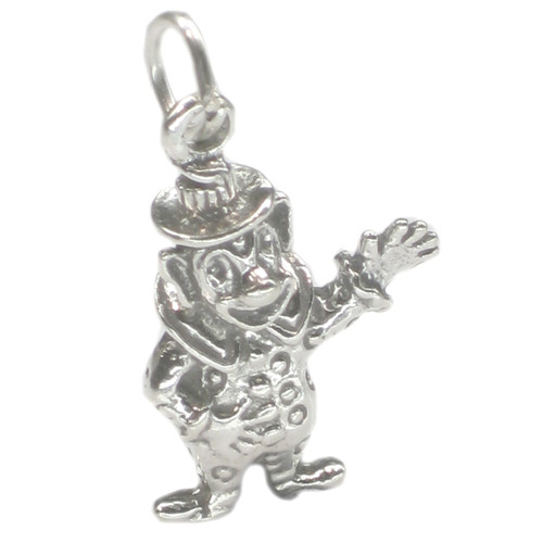 Clown sterling silver charm .925 x 1 Entertainer and Clowns charms