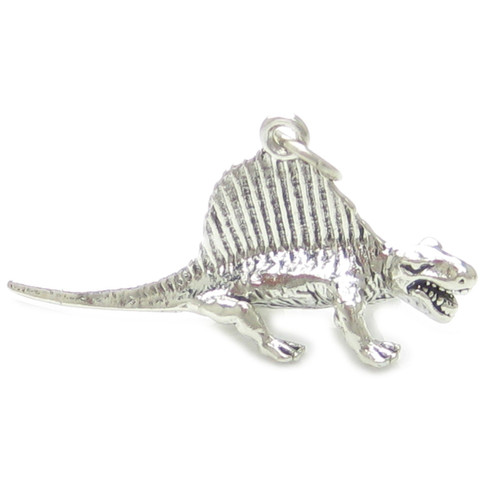 Dimetrodon Dinosaur sterling silver charm .925 x 1 Dinosaurs charms