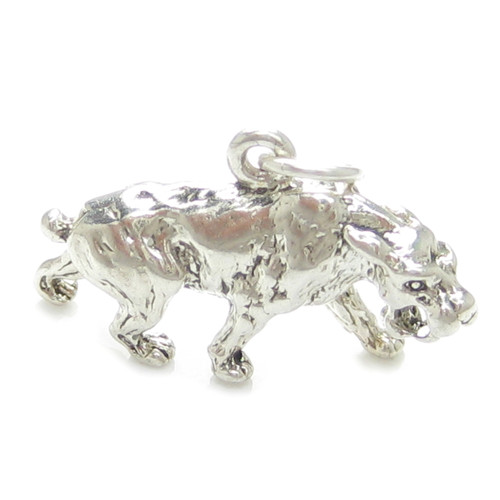 Saber Toothed Tiger charm .925 Sabre tooth tigers Dinosaurs charms