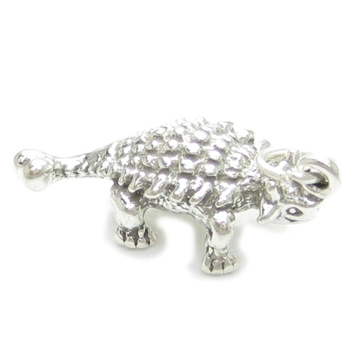 Ankylosaurus sterling silver charm .925 x 1 Dinosaurs dinosaur charms