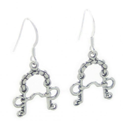 Bridle Pelham Bit earrings sterling silver .925 x 1 pair drops
