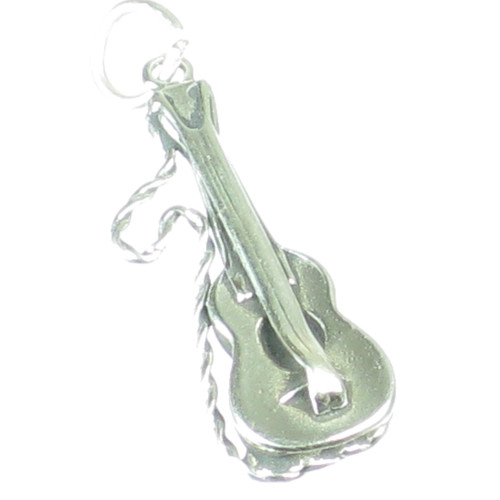 Spanish Guitar sterling silver charm .925 x 1 Music Guitars charms