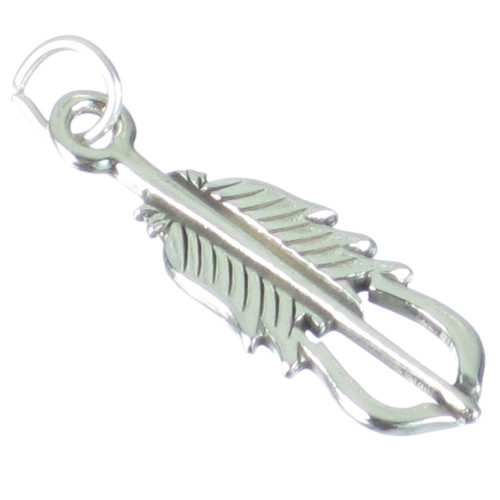 Feather sterling silver charm .925 x 1 Birds Feathers charms
