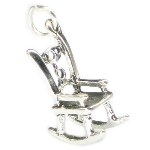 Rocking Chair sterling silver charm .925 x 1 Rocker Chairs charms