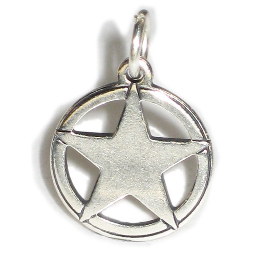Star sterling silver charm .925 x 1 Winners stars charms