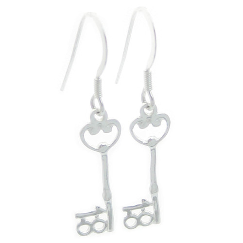18th birthday sterling silver drop earrings .925 x 1 pair drops B