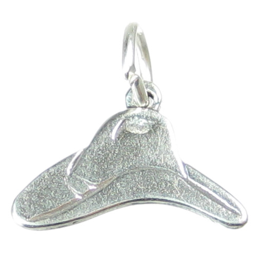 Cowboy hat small flat 2D sterling silver charm .925 x 1 cowboys hats