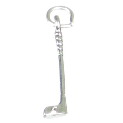 Golf club and ball sterling silver charm .925 x 1 Golfer Golfing charms