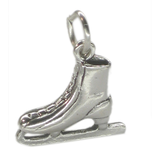 Ice Skate sterling silver charm .925 x 1 Skating charms
