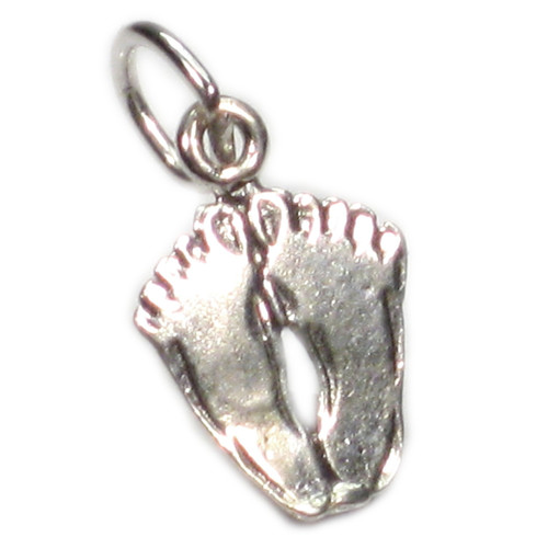 Feet sterling silver charm .925 x 1 Foot and Podiatry Chiropodist