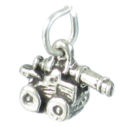 Cannon small sterling silver charm .925 x 1 Cannons charms