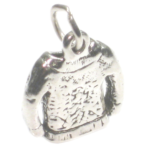 Sweater Jumper sterling silver charm .925 x 1 Clothing Pullover charms