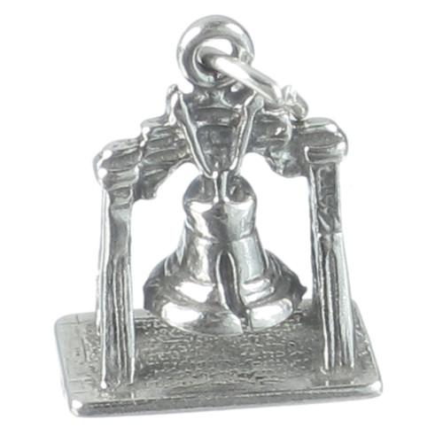 Liberty Bell sterling silver charm .925 x 1 USA North America charms