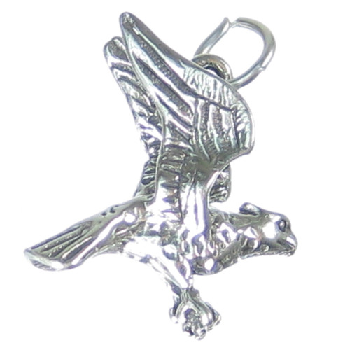 Eagle sterling silver charm .925 eagles bird birds charms