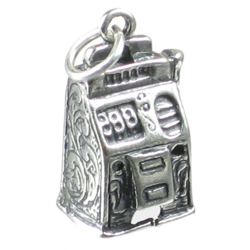 Fruit Machine Slots sterling silver charm .925 x 1 Gambling charms