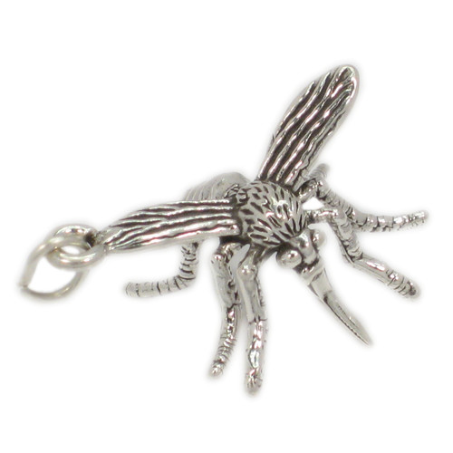 Mosquito sterling silver charm .925 Mosies Mosquitos insects charms