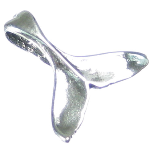 Whale Tail SMALL sterling silver pendant .925 x 1 Whales Tails pendants