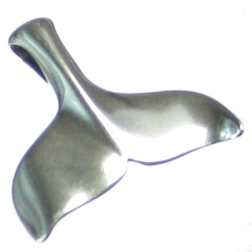 Whale Tail sterling silver pendant .925 x 1 Whales Tails pendants