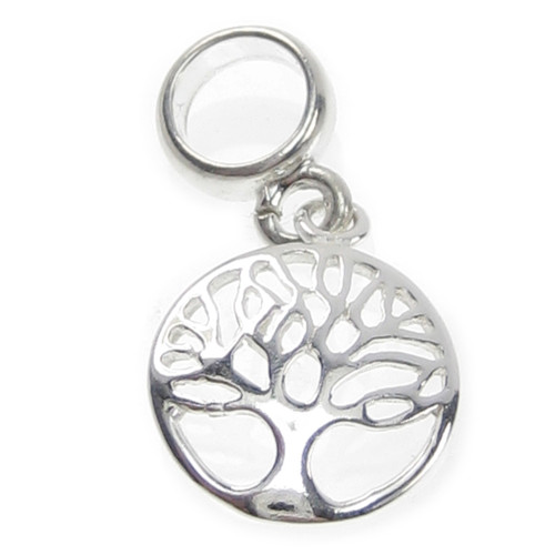 Tree of Life Bead sterling silver charm .925 x 1 Sacred charms