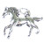 Galloping Pony Horse sterling silver charm .925 Ponies Horses charms