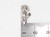 Polar Bear sterling silver charm .925 Polarbear charms Pola Bears detail
