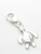 TINY Turtle on clip sterling silver charm .925 x 1 Turtles charms additional view