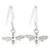 Bees sterling silver hook earrings .925 pair bee drops