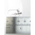 Bees sterling silver hook earrings .925 pair bee drops side view